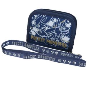 ポケモン グッズ 2つ折り財布 ポケットモンスター キャラクター ラウンド ウォレット エースバーン＆ルカリオ