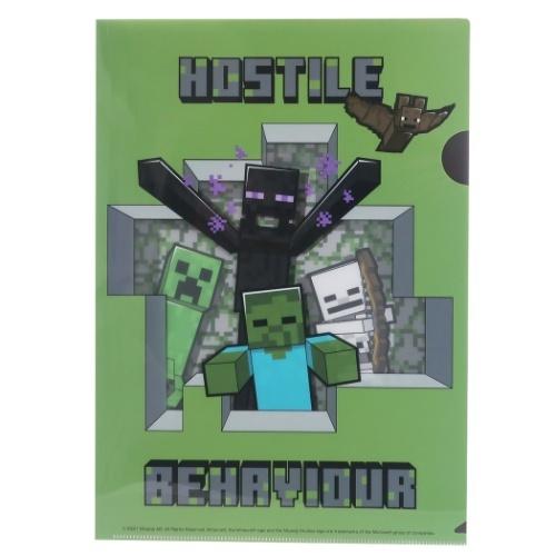 マインクラフト MINECRAFT グッズ A4 クリアファイル シングル ゲームキャラクター クリ...