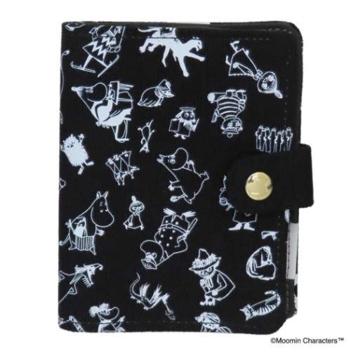 ムーミン カードポーチ カードケース 80TH ALL STAR ブラック 北欧 エフエービージャパ...