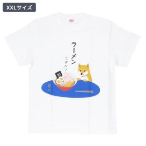 Tシャツ ラーメンとしばた T-SHIRTS いぬ ホワイト XXLサイズ FRIENDSHILL 半袖 日本デザイン 和風｜cinemacollection