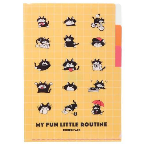 ポケットファイル ヒダカナオト ポケット付きA5クリアファイル クリエイターズサーカス ねこ フロン...
