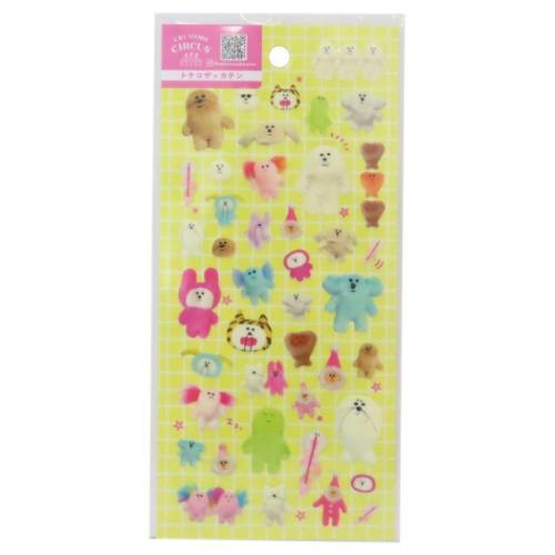 シールシート トケコザッカテン 透明シール クリエイターズサーカス デコレーション デコシール