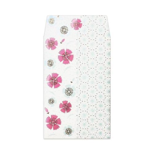 ポチ袋 ROKKAKU 箔ぽち袋 やまとなでしこ 2枚入り 撫子 フタバ