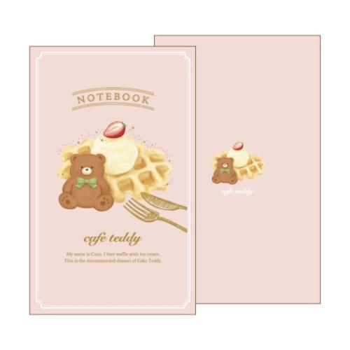 A5スリムノート ROKKAKU x cafe teddy 方眼ノート フタバ ワッフル 爆買