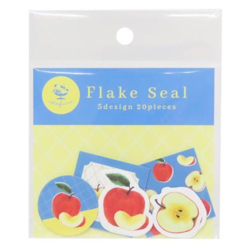 フレークシール colorfruits ダイカットステッカー apple デコレーション