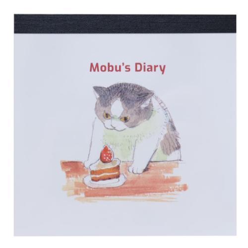 メモ帳 三毛猫モブは猫缶を稼ぎたい Mobu&apos;s Diary メモパッド スクエア ねこ Cake ...