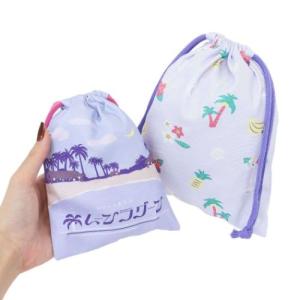 巾着袋 レトロノーム きんちゃくポーチ2枚セッ...の詳細画像2