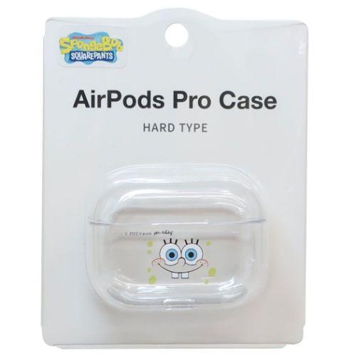 スポンジボブ AirPods Pro ハードクリアカバー エアーポッズプロケース キャラクター フェ...