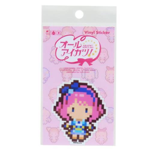 オールアイカツ！ グッズ ダイカットシール キャラクター ピクセルアートステッカー