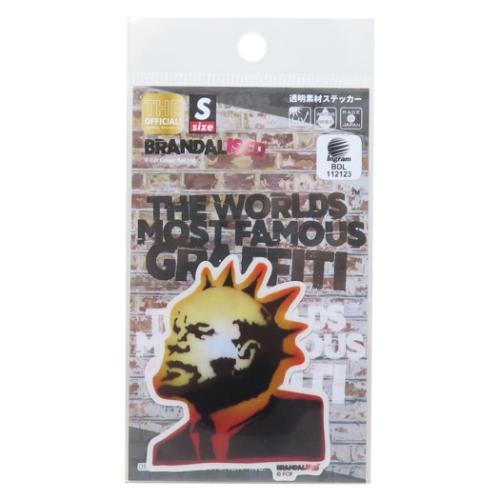 ダイカットシール バンクシー BRANDALISED 透明素材ステッカー Lenin Mohawk ...