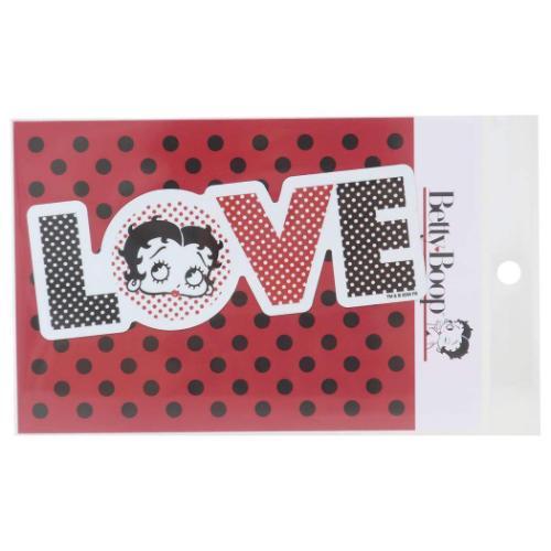 ベティブープ ビッグシール ビッグサイズステッカー LOVE BETTY BOOP ゼネラルステッカ...
