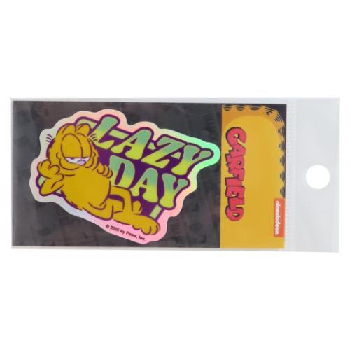 ダイカットシール ガーフィールド ホログラムミニステッカー LAZY DAY