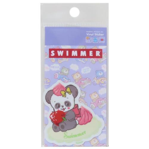 ダイカットミニステッカー スイマー ビニールシール SWIMMER ゼネラルステッカー パンダ スイ...