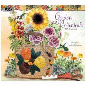 2024 Calendar LANG ラング 壁掛けカレンダー2024年 Barbara Anderson Garden Botanicals カントリー フラワー｜cinemacollection