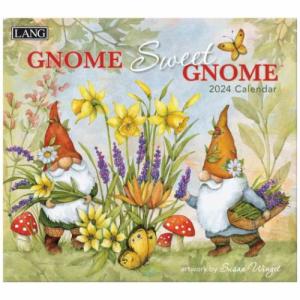 壁掛けカレンダー2024年 LANG ラング 2024 Calendar Susan Winget Gnome Sweet Gnome｜cinemacollection