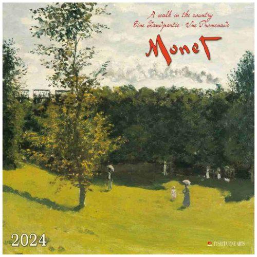 2024 Calendar TUSHITA 壁掛けカレンダー2024年 Claude Monet -...