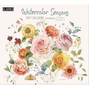 壁掛けカレンダー2027年 LANG ラング 2027 Calendar Lisa Audit ハートアートコレクション Watercolor 爆買