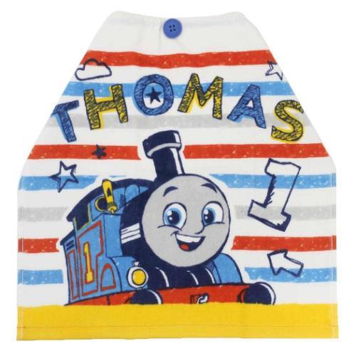 きかんしゃトーマス おりこうタオル ゴム＆ボタン付きキッズおてふきタオル マリンルック