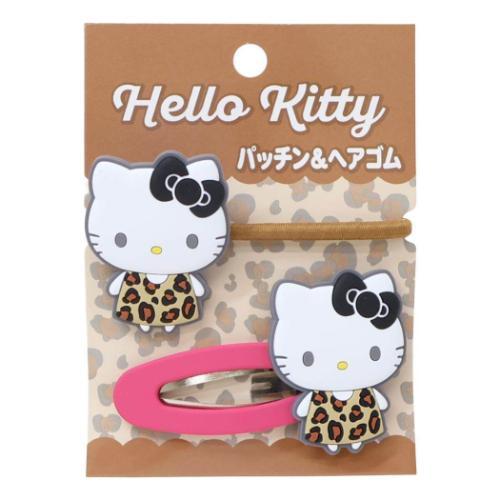 サンリオキャラクターズ パッチン&ヘアゴム レオパード