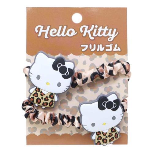 サンリオキャラクターズ フリルゴム2Pセット レオパード