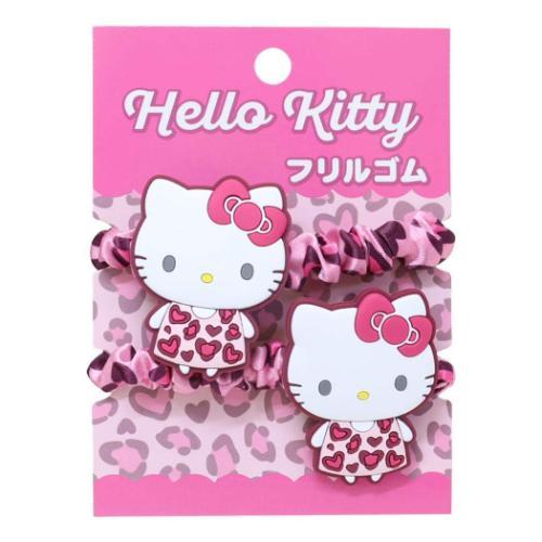 サンリオキャラクターズ フリルゴム2Pセット ハートレオパード