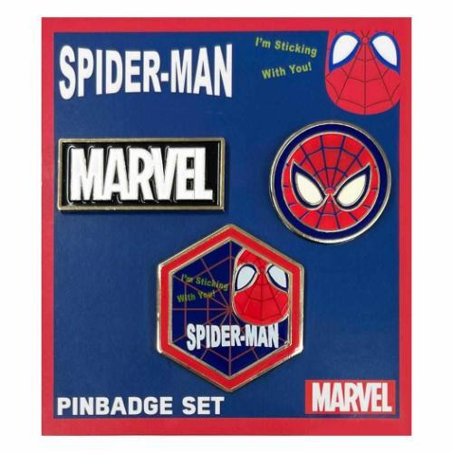 スパイダーマン ピンバッジ3個セット ピンズ MARVEL キャラクター