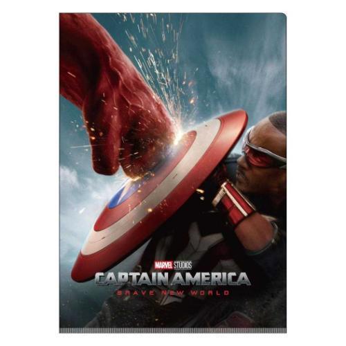 キャプテンアメリカ：ブレイブ ニュー ワールド ポケットファイル Wポケットクリアファイル A4 新...