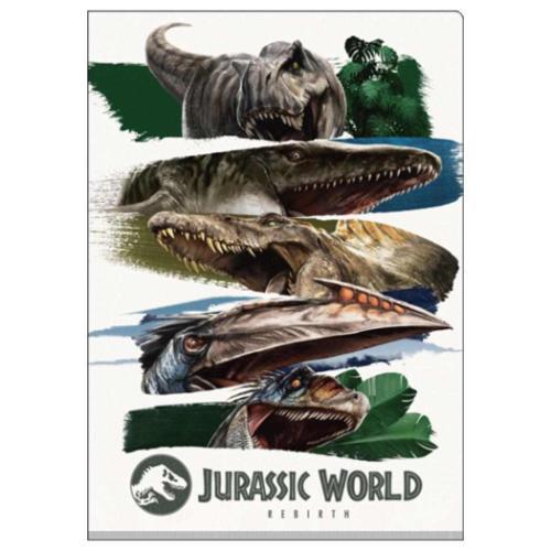ジュラシックワールド 復活の大地 ポケットファイル Wポケットクリアファイル 恐竜 インロック