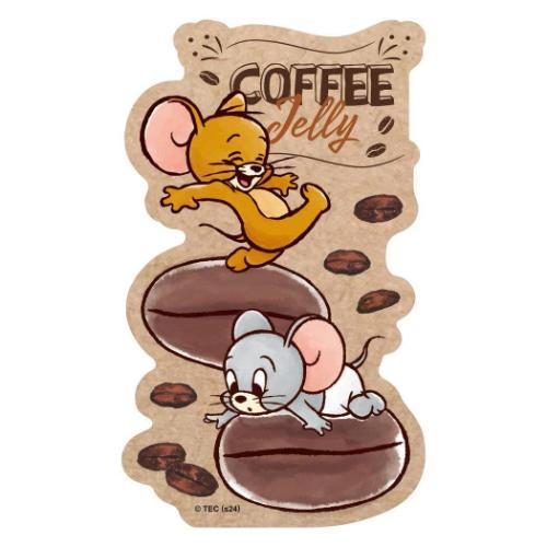 トムとジェリー キャラクター ビッグシール クラフトステッカー TIME FOR COFFEE B ...