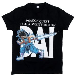 ドラゴンクエスト ダイの大冒険 キャラクター Tシャツ 半袖T-SHIRTS ダイ ブラック スクウェアエニックス プレゼント 男の子 バレンタイン｜cinemacollection