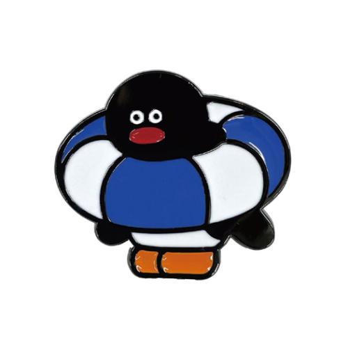 ピンバッジ PINGU×松本セイジ ピンズ Swim Ring ピングー アイアップ