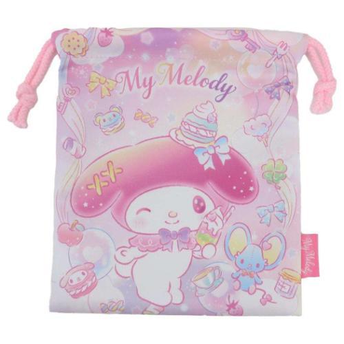 マイメロディ 巾着 きんちゃくポーチ 巾着袋 ドリームピンク サンリオ
