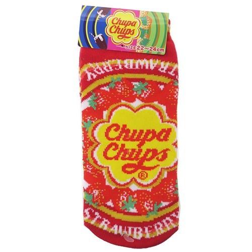 チュッパチャップス レディースソックス ストロベリー グッズ 女性用靴下 キャラクター おやつ ジェ...