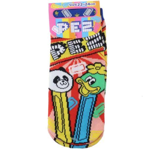 女性用靴下 PEZ レディースソックス メニーキャンディ お菓子パッケージ ジェイズプランニング プ...