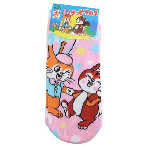 女性用靴下 クッピーラムネ レディースソックス ジャガード パステル お菓子パッケージ ジェイズプラ...