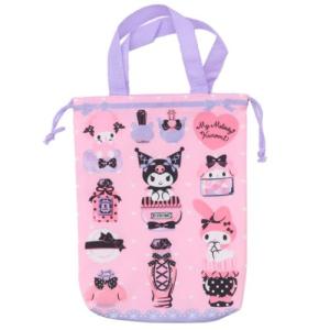 シューズバッグ マイメロディ＆クロミ 運動靴かばん コスメ 新入学 サンリオ ジェイズプランニング