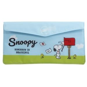 スヌーピー ピーナッツ キャラクター 不織布マスクケース フラット レター型 抗菌 フラット マスクポーチ ポスト ケイカンパニー