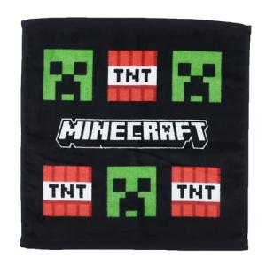 マインクラフト ハンドタオル プリントウォッシュタオルS クリーパー＆TNT火薬 Minecraft ケイカンパニー プレゼント 男の バレンタイン