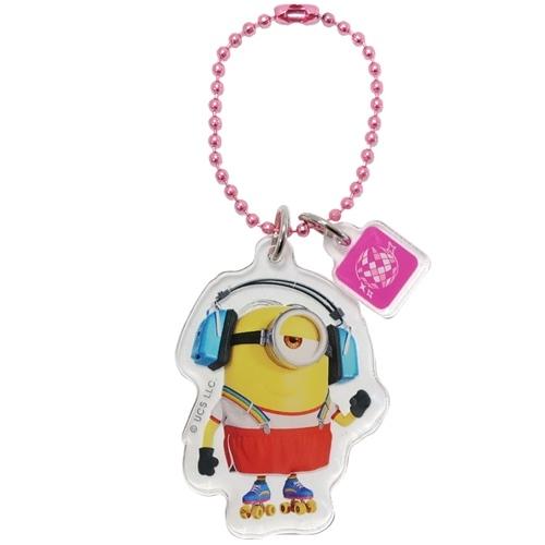 ミニオンズ キャラクター キーホルダー アクリルボールチェーン スチュアート 70s ユニバーサル映...