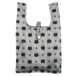 プチ エコバッグ かわいい コンビニエコトート ネコ グレー ケイカンパニー