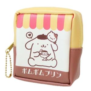 ポムポムプリン キャラクター ミニポーチ 箱型ミニポーチ ファンシーレトロ サンリオ｜cinemacollection