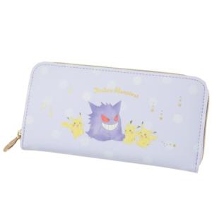 ポケモン ポケットモンスター キャラクター ラウンドファスナー 長財布 ロング ウォレット ピカチュウ＆ゲンガー マルヨシ