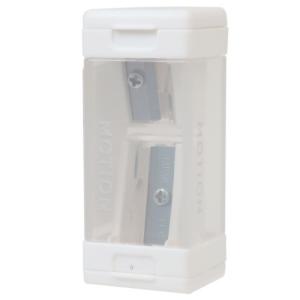 鉛筆削り スリムツイン えんぴつけずり WHITE MOTION