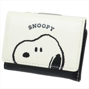 スヌーピー ミニウォレット 三つ折りミニ財布 顔いっぱい ピーナッツ カミオジャパン