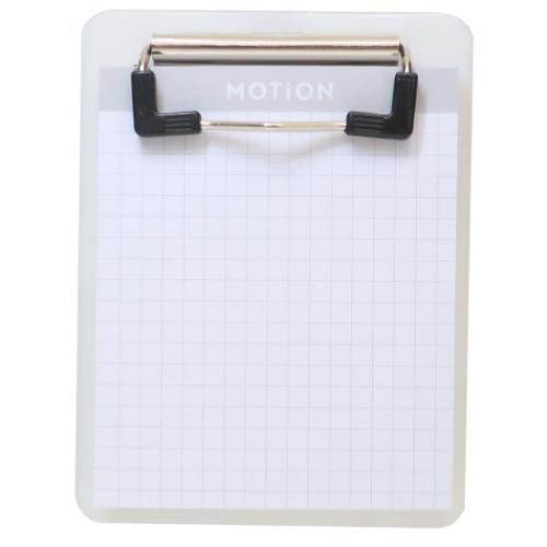 メモ帳 MOTiON クリアバインダーメモ ホワイト 新学期準備文具