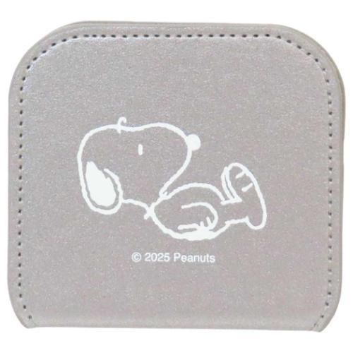 スヌーピー 折りたたみミニミラー ピーナッツ 手鏡 キャラクター Get up
