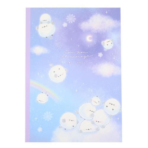 B5方眼ノート ずっとシマエナガ 方眼ノート カミオジャパン ぽんぽんシマエナガ