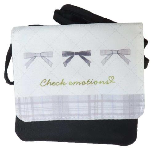 クリップポケット ショルダーひもつきどこでもポッケ チェックエモーションズ カミオジャパン