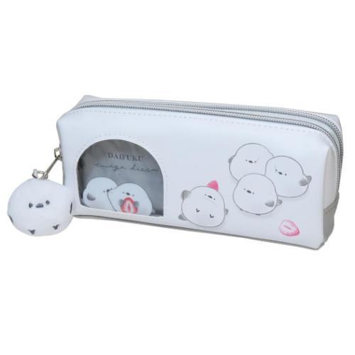 ペンポーチ ずっとシマエナガ ツインファスナーペンケース だいふくエナガ カミオジャパン