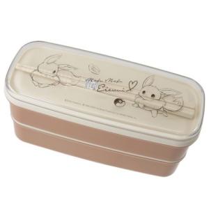 箸付き 2段ランチボックス お弁当箱 ポケモン ポケットモンスター イーブイ カミオジャパン 340ml 300ml キャラクター Kmo 雑貨 アートの通販店 ベルコモン 通販 Yahoo ショッピング